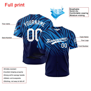 Maillot de baseball imprimé sur mesure, respirant, vêtements de sport, uniformes personnalisés, fabrication directe d'usine, style classique pakistanais - Product Image 2