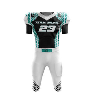 Ensemble d'uniformes de football américain 100% Polyester respirant Dernier design Prix raisonnable Option grande taille - Product Image 5