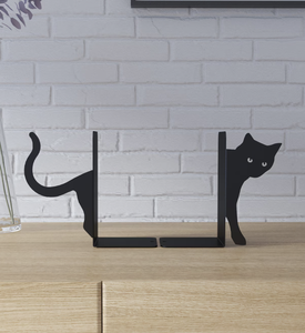 Porte-livre en aluminium Serre-livres antidérapant en métal pour bibliothèque - Product Image 5