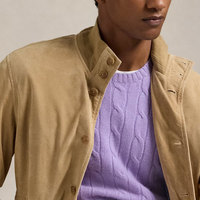 Blouson Homme Grande Taille XL Imperméable Coupe-Vent Réversible en Daim et Tissu Toile Respirant Écologique à Motif Uni