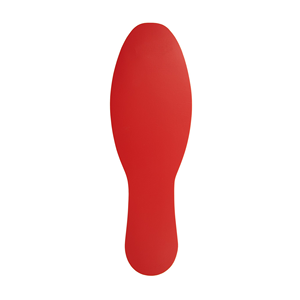 LongLife - Marcatura del Pavimento Piede, autoadesivo 280 x 90mm, Rosso, 50 pz / Confezione. - Product Image 1