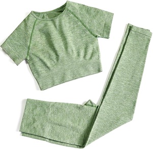 Tops de Fitness de cintura alta, conjunto de retraso de calidad para mujeres, gimnasio, Fitness, Yoga, entrenamiento, conjunto de Yoga para mujeres, venta al por mayor - Product Image 3