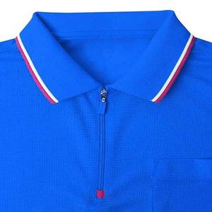 Polo de Alta Calidad para Hombre, con Cierre de Cremallera, en Poliéster y Elastano, Ajuste Holgado, Logotipo Personalizado Bordado, Estampado Deportivo para Golf - Product Image 3