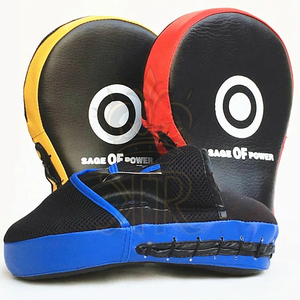 Almohadillas de enfoque para boxeo, superventas, equipo de entrenamiento de lucha MMA, almohadilla de perforación Muay Thai hecha de cuero profesional - Product Image 3