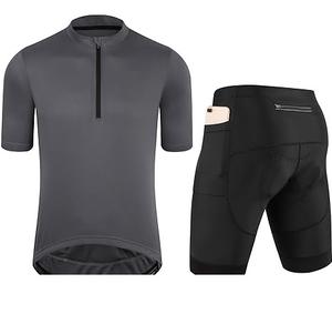 Prix pas cher 100% haute qualité unisexe blanc cyclisme uniformes ensemble nouveau Style Logo personnalisé demi fermeture éclair cyclisme uniformes respirant - Product Image 1