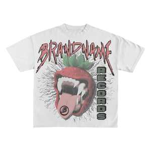 Impression numérique DTG personnalisée Lavage à l'acide T-shirt en microfibre 100% coton épais Boxy Fit surdimensionné Design de boîte vintage - Product Image 5