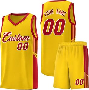 Custom Mens Breathable Basketball Jersey Set Personalized Printed Team Uniform Athletic Sportswear Outfit - Product Image 2