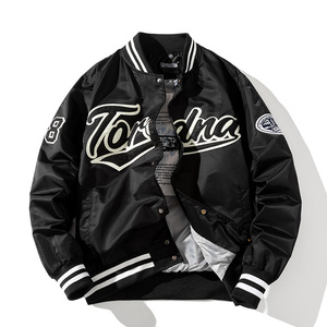 OEM personnalisé hommes Vintage Letterman Varsity veste hiver haute rue chenille broderie bombardier vol baseball conception personnalisée - Product Image 1