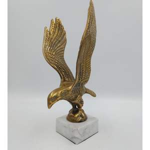 Decorazione per la casa moderna personalizzata in metallo scultura aquila reale ornamento bronzo rame bronzo ottone uccello Figurine in metallo artigianato - Product Image 5