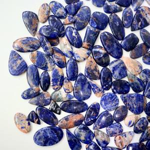 Cuarzo azul de piedras preciosas sueltas de sodalita natural de alta calidad para la fabricación de joyas - Product Image 3
