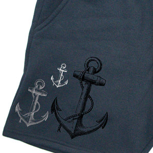 Shorts d'été décontractés pour hommes style urbain, imprimé personnalisé sur toute la surface, motif uni, polyester/coton, vente en gros - Product Image 4