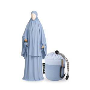 Falda de Oración Musulmana Portátil TAKVA para Mujer, Larga, Sin Mangas, Color Sólido, 100% Poliéster, Ropa Modesta - Product Image 1