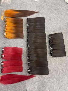 Venta al por mayor de pelo de trama brillante de hueso recto todo color todas las extensiones de cabello humano de longitud para cabello nigeriano - Product Image 5