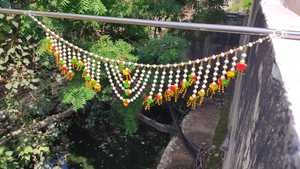 Diwali Rêves capes Fenêtre Mur Bandarwal Et Torans Tenture Murale Traditionnelle, Accents De Maison Indienne Décor De Porte Décoration De Mariage - Product Image 6