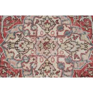 Alfombra Vintage Extra Grande de 7.5x10.8 pies (228x328 cm), Alfombra Abstracta Roja Turca - Product Image 5