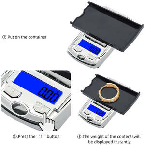Hot Selling Factory Supply 200g Mini Stainless Steel <b>Electronic</b> Pocket <b>Scale</b> Car Key Design Mini Jewelry Digital <b>Scale</b> - Product Image 3
