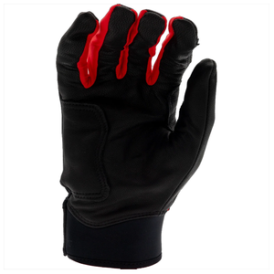 Conception de manchette courte Couleur noire et rouge Gants de frappe de baseball en cuir Gants de frappe de baseball de qualité supérieure à prix raisonnable - Product Image 6