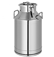 Vente chaude : Mini bidons à lait en acier inoxydable pour ferme laitière, 20L, 40L, 50L