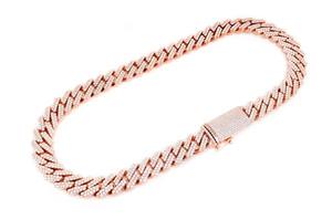 Collier à chaîne cubaine en diamant naturel de 16mm Design brillant glamour Bijoux en or jaune 14 carats Collier en diamants certifiés IGI - Product Image 6