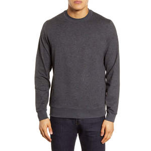 Sweat-shirt en molleton de coton de qualité supérieure pour homme, style streetwear, sweat-shirt personnalisé uni à col rond, mode d'hiver, sweat-shirts à capuche - Product Image 1