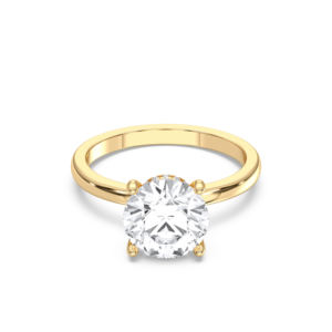 ชุดง่ามประดับเพชรสำหรับผู้หญิง3.00กะรัต/VSS-VS โมอิไดมอนด์แหวนหมั้นโซลิแทร์ทำจากทองคำ10K/14K/18K - Product Image 1