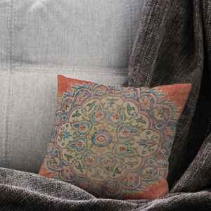 Medallion Kilim Printed <b>Pillow</b> - Turkish Design Home Accent,Only Cover - Product Image 3