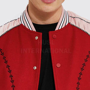 Chaquetas personalizadas para hombre, abrigo de diseño de béisbol suelto de talla grande con letras bordadas, sudaderas con capucha para hombre, chándales universitarios, chaqueta de primavera para hombre - Product Image 3