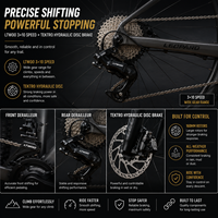 Bicicleta de Montaña XC de Fibra de Carbono de 9.9 kg, Ruedas de 27.5/29 Pulgadas, 12 Velocidades, Frenos de Disco Hidráulicos TEKTRO, Horquilla de Aire