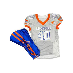 Uniforme de fútbol americano para niños personalizable, transpirable, de talla grande, de manga corta, fabricado en Pakistán, técnica de sublimación - Product Image 3