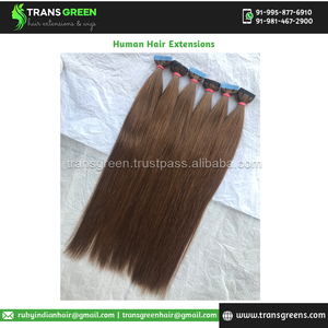 วิกผมคนแท้สำหรับต่อผมตรงไม่มีเทปกาวสียาวปกติ - Product Image 4