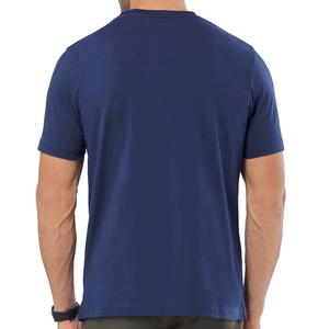 Nueva llegada camisetas lisas personalizadas para hombres cuello redondo y ajuste de gran tamaño 100% algodón/poliéster Camiseta de manga corta para hombres - Product Image 3