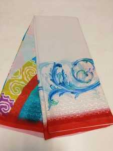 Weighless 6.30m Crochet Digital Printed Saree Fabric Premium Quality & Lightweight for Girls 395/pc Cut Fancy Saree <b>Material</b> - Product Image 2