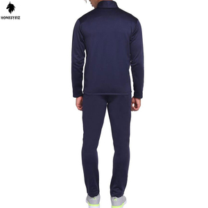 ชุดวอร์มวิ่งของผู้ชายชุดฝึกออกกำลังกายทำด้วยผ้าขนสัตว์เอวยางยืดแบบแบนสไตล์ด้านหน้า - Product Image 4