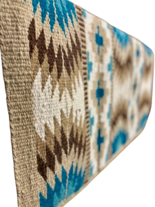 Couverture de selle en laine faite à la main avec doublure en polycoton Style occidental pour les aventures sur les sentiers équestres Confort de soutien - Product Image 2