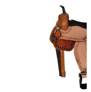 Maizan MZ-WS-004 Ensemble de sellerie de course western haut de gamme de qualité supérieure pour chevaux robustes, style indien, teinture à tambour, vente en gros - Product Image 2