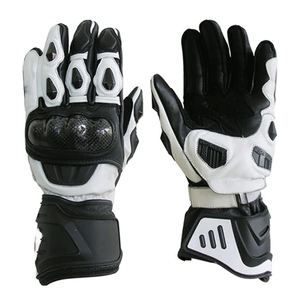 Guantes de Motociclismo de Cuero Cross-Country con Protección de Nudillos para Hombre y Mujer, Guantes de Motocicleta con Pantalla Táctil para MTB, BMX, Carreras de Carretera y Motocross - Product Image 1