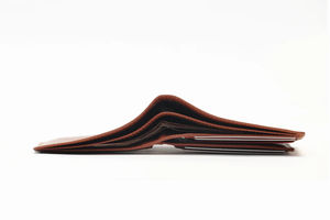 Titulaire de la carte Premium personnalisé léger en cuir véritable à deux volets marron clair de haute qualité pour hommes court Designer Factory Direct - Product Image 3