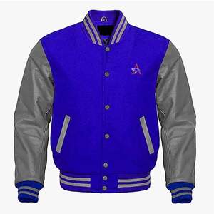 ผู้ผลิตเสื้อแจ็คเก็ตเบสบอลแบบมีโลโก้ตามสั่ง เสื้อแจ็คเก็ตวาร์ซิตี้ เสื้อแจ็คเก็ตเบสบอลแบบกำหนดเอง เสื้อแจ็คเก็ตเลตเตอร์แมนแบบกำหนดเอง - Product Image 3
