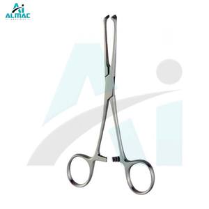 Fórceps de tejido ALMAC Allis, instrumento duradero de acero inoxidable de alto rendimiento diseñado para un manejo fiable de tejidos en cirugía - Product Image 2