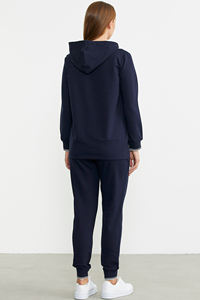 Vêtements d'hiver pour femmes, survêtements taille adulte, sweat à capuche et pantalon respirants et fabriqués sur mesure, ensembles de 2 pièces, vente en gros - Product Image 2