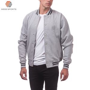 2024 MESS SPORTS Custom Design <b>Men</b> Double Adjustable Streetwear Varsity <b>Jacket</b> Plain Wool/Polyester Breathable Windproof Winter - Product Image 4