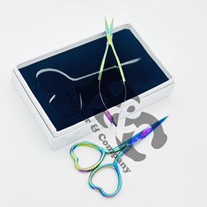 Tijeras Quirúrgicas de Belleza Recién Llegadas, Hojas Curvas, Acero Inoxidable Afilado, para Zurdos, Cuidado de Cutículas, Duraderas, Empaque con Logotipo Personalizado - Product Image 5