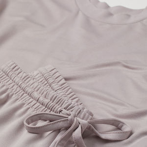 Logo personnalisé femmes vêtements de nuit doux 2 pièces ensembles Offre Spéciale femmes pyjamas tricotés ensembles de salon vêtements de nuit femmes maison porter des vêtements de nuit - Product Image 3