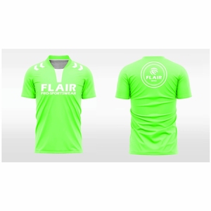 เสื้อฟุตบอลผ้าโพลีเอสเตอร์สำหรับ100% เสื้อฟุตบอลแบบตัดอัตโนมัติด้านหน้าสั้นระบายอากาศได้ดี - Product Image 6