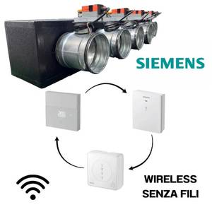 Ducted plenum with 6-zone Wi-Fi motorized <b>shutters</b>, control unit and Siemens interface - Product Image 2