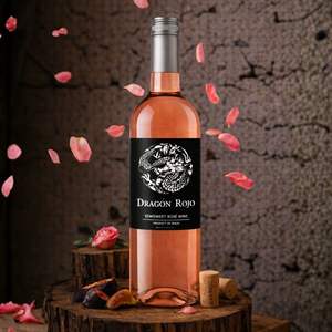 Dragon Rojo - Vin Rosé Demi-doux 100% Tempranillo 11% ABV Vin Rosé Espagnol 750ml - Product Image 2