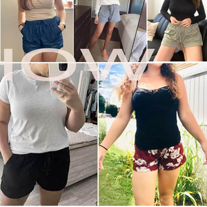Short basique Mix-and-match Superposition Short de plage pour femme Short à finition lisse Style de plage ludique Vêtements de plage de tous les jours Fonctionnel - Product Image 4