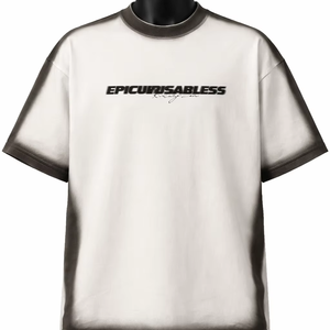 Camiseta de Algodón para Hombre Epicurusabless, Corte Regular, Manga Corta, Cuello Redondo, Estilo Urbano, Estampado de Letras, Logotipo Frontal, Color Degradado - Product Image 1
