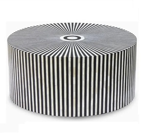 Venta caliente de lujo moderno de plata Base mesa de centro hecha a mano incrustaciones de hueso para muebles para el hogar en el Día de la madre - Product Image 5