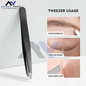 Pince à épiler à sourcils pour femmes meilleure pince à épiler de précision hommes menton cheveux pince à épiler professionnelle pour épilateur facial - Product Image 6